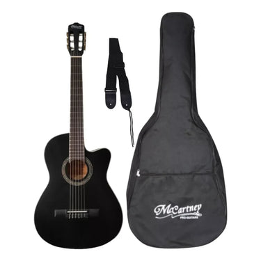 Guitarra Electroacustica Mc Cartney Qcg-10sl-ce-mbk Negro Mate
